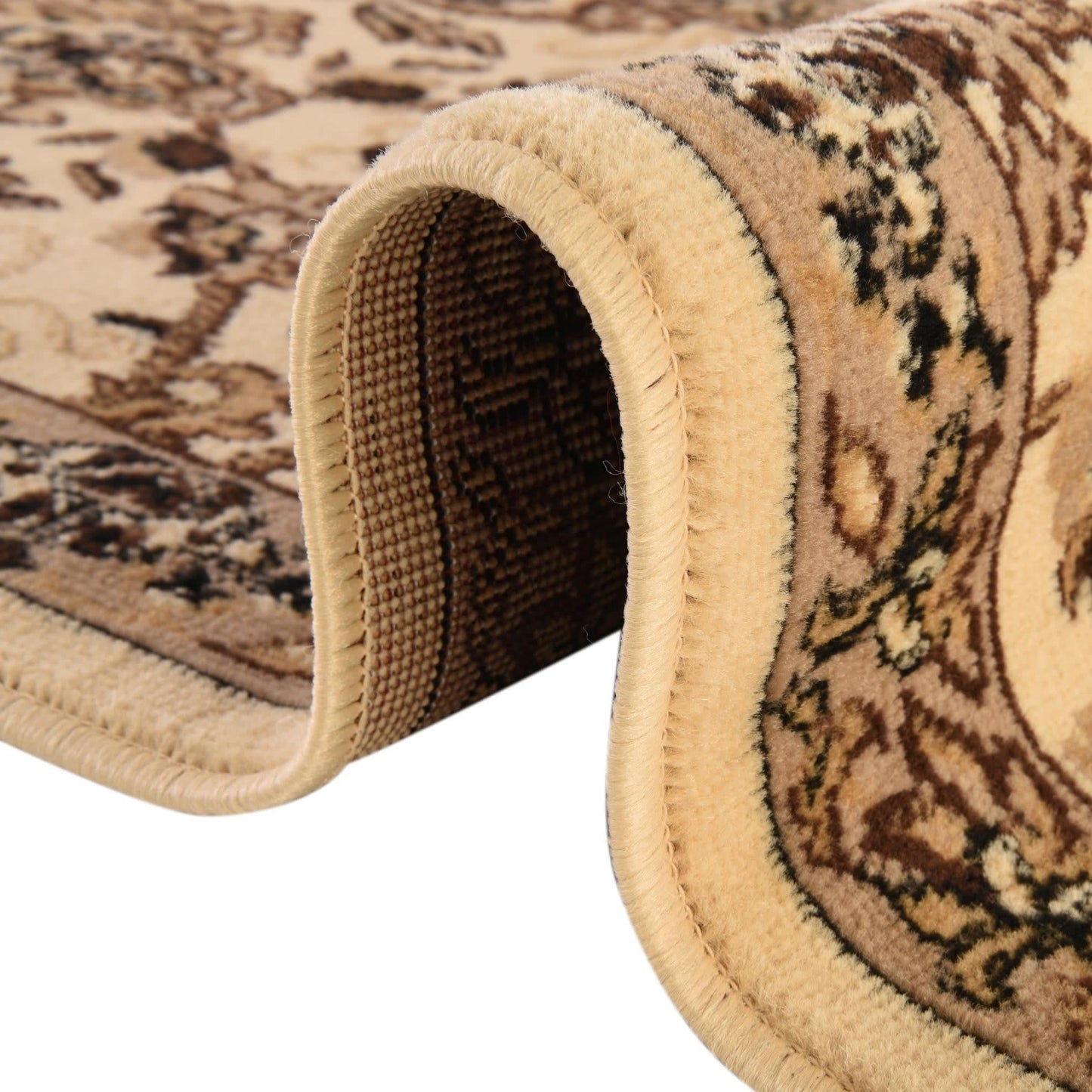 Unique Loom Sialk Hill Collection Area Rug - Washington (9' 10" x 14' 1" Rectangle, Ivory/ Beige)