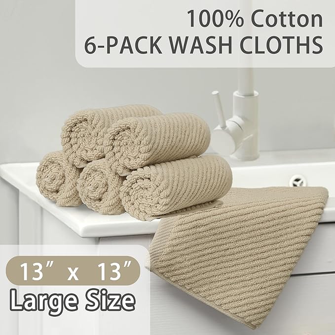 VOOVA & MOVAS Beige Face Cloths,