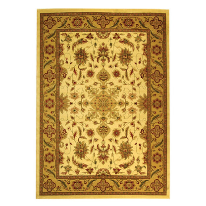 SAFAVIEH Lyndhurst Collection Area Rug - 9' x 12', Ivory & Tan, Traditional Oriental Design, Non-Shedding & Easy Care, Ideal for High Traffic Areas in Living Room, Bedroom (LNH211A)