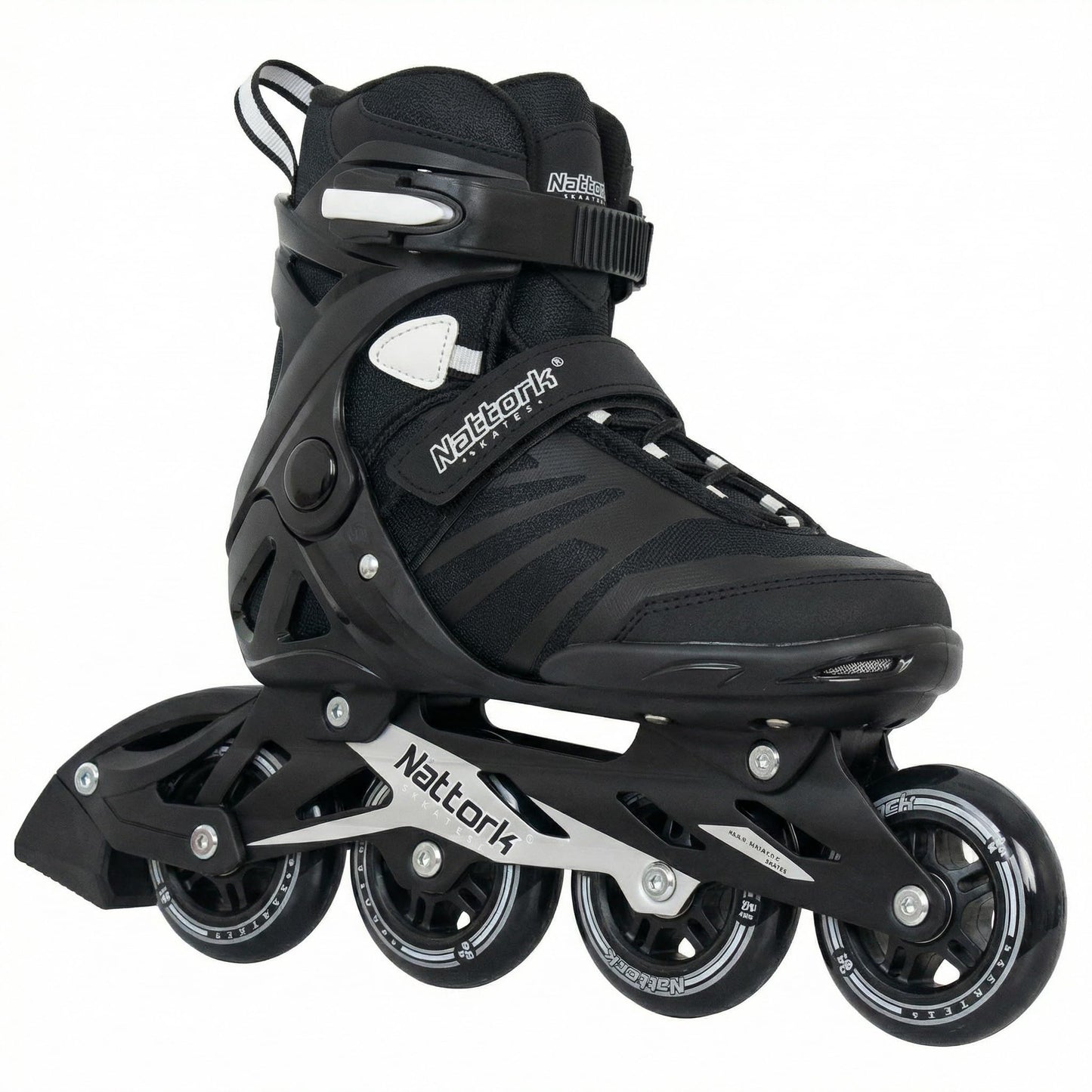 Nattork Adult Inline Skates for Men Women, Fitness Blades Roller with Aluminum Frame, PU Wheels and Breathable Mesh