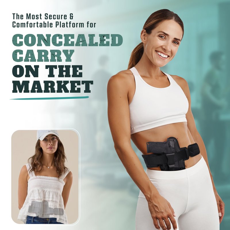 Tactical Schnauzer Concealed Carry Gun Belt | Use Your Own IWB Holster for Secure Retention and Safe Trigger Guard Protection - Concealed Carry for Men & Women