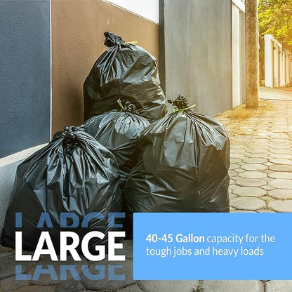 Reli. SuperValue 40-45 Gallon Trash Bags | 125 Count | Made in USA | Heavy Duty