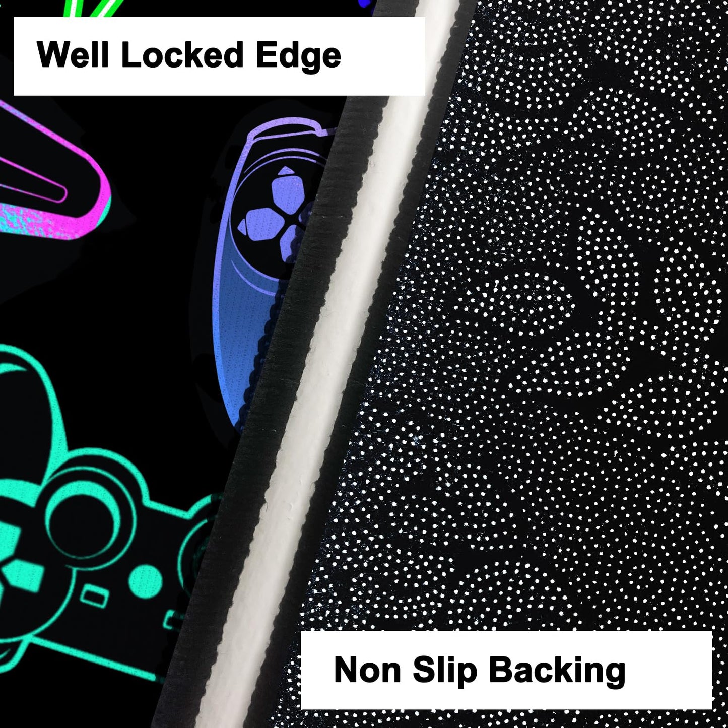 Gaming Area Rugs for Boys Cool Gamer Rugs Teens Large Video Games Carpets for Bedroom Game Console Decorative Floor Mats for Playroom 60" x 39"