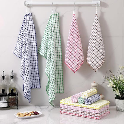 Homaxy Kitchen Towels and Dishcloths Set, 16 x 25 and 12 x 12 Inches, Super