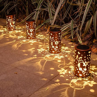2 Pack Solar Lanterns Outdoor Waterproof Hummingbirds Birthday Gifts for Women Mom Grandma Garden Decor Metal Hanging LED Decorative Light for Patio Yard Lawn Backyard Front Porch Gardening Gifts