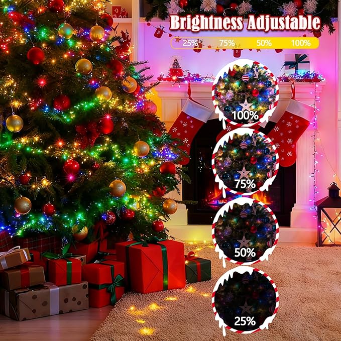 BHCLIGHT 240LED Christmas Voice Control String Lights Multicolor
