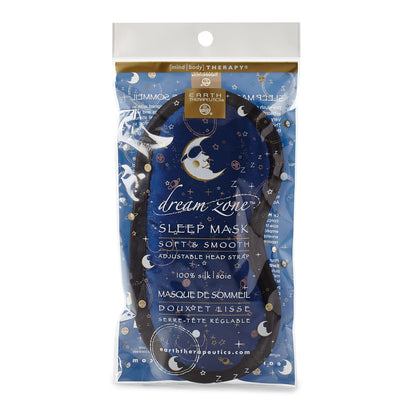 Earth Therapeutics Dream Zone Sleep Mask – Comfortable & Versatile – Soft & Plush Cushioning for Peaceful Slumber – Elastic Strap Adjusting