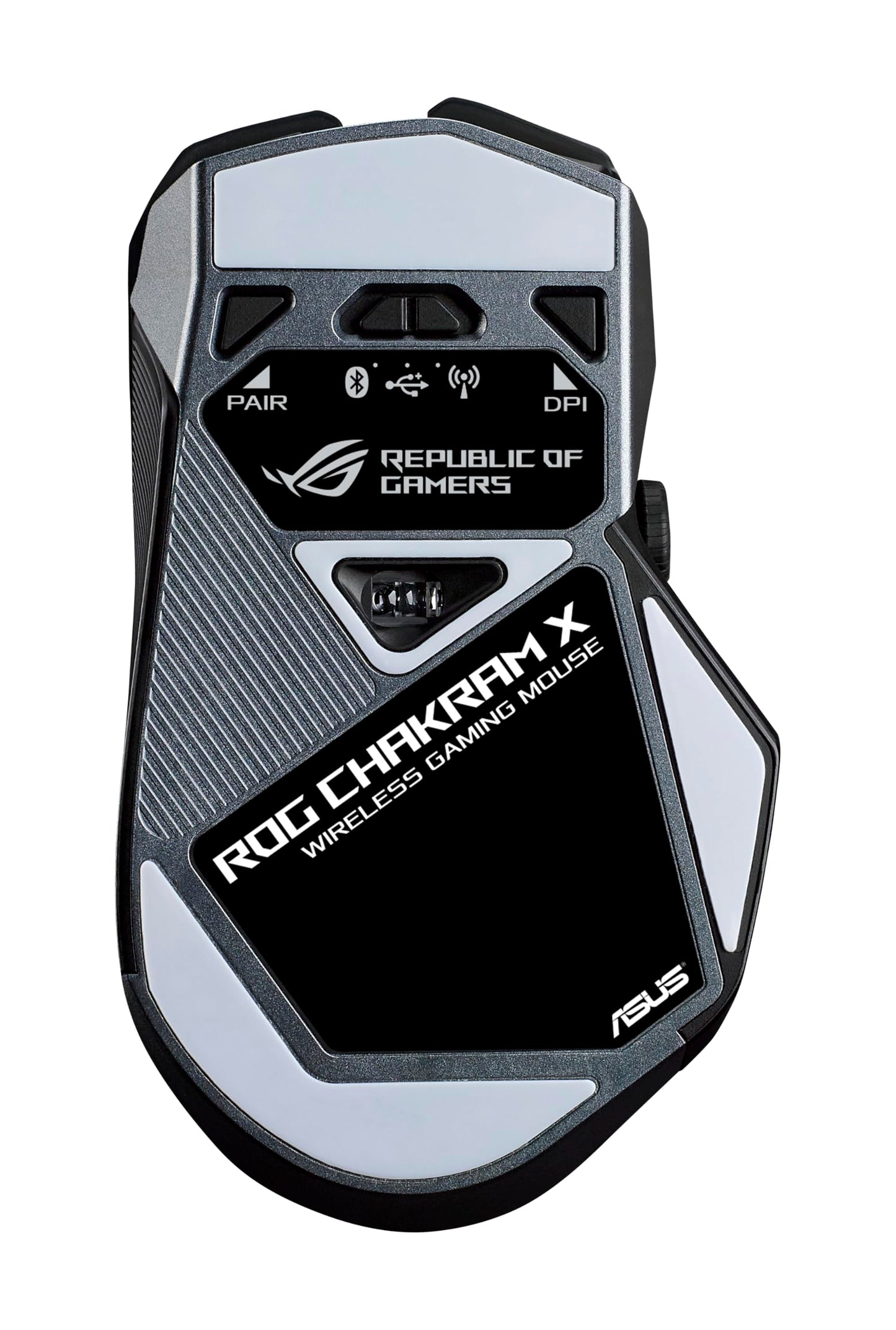 ASUS ROG Spatha X Wireless Gaming Mouse (Magnetic Charging Stand, 12 Programmable Buttons, 19,000 DPI, Push-fit Hot Swap Switch Sockets, ROG Micro Switches&Paracord and Aura RGB lighting),Black