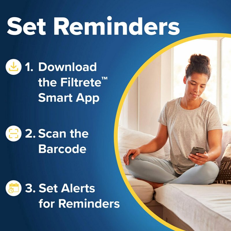Filtrete 16x20x1 Air Filter MERV 5, 6-Pack AC Furnace HVAC, MPR 300 Basic Dust Defense, Pleated Electrostatic, Removes Lint