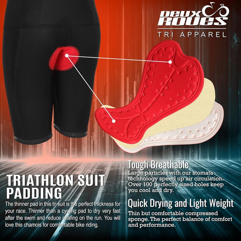 Youth Triathlon Suit for Kids | Sleeveless Cycling Skin Suit - Includes Race Bib Belt