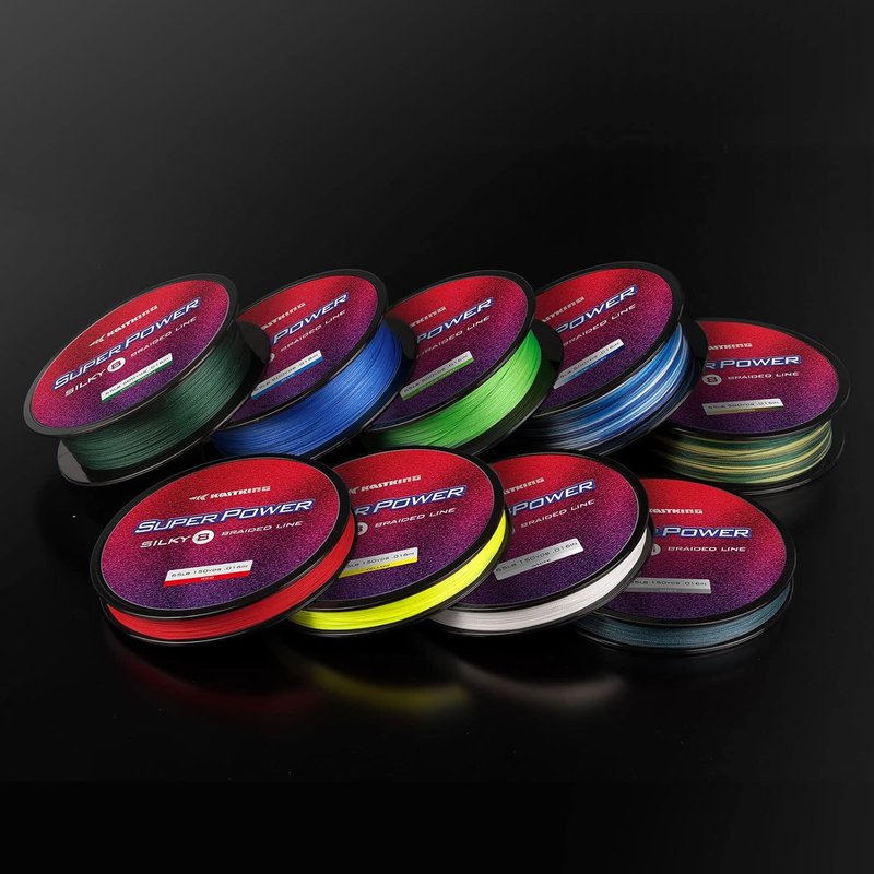 KastKing SuperPower Braided Fishing Line - Zero Stretch, Abrasion Resistant | Smaller Diameter, 300 Yards