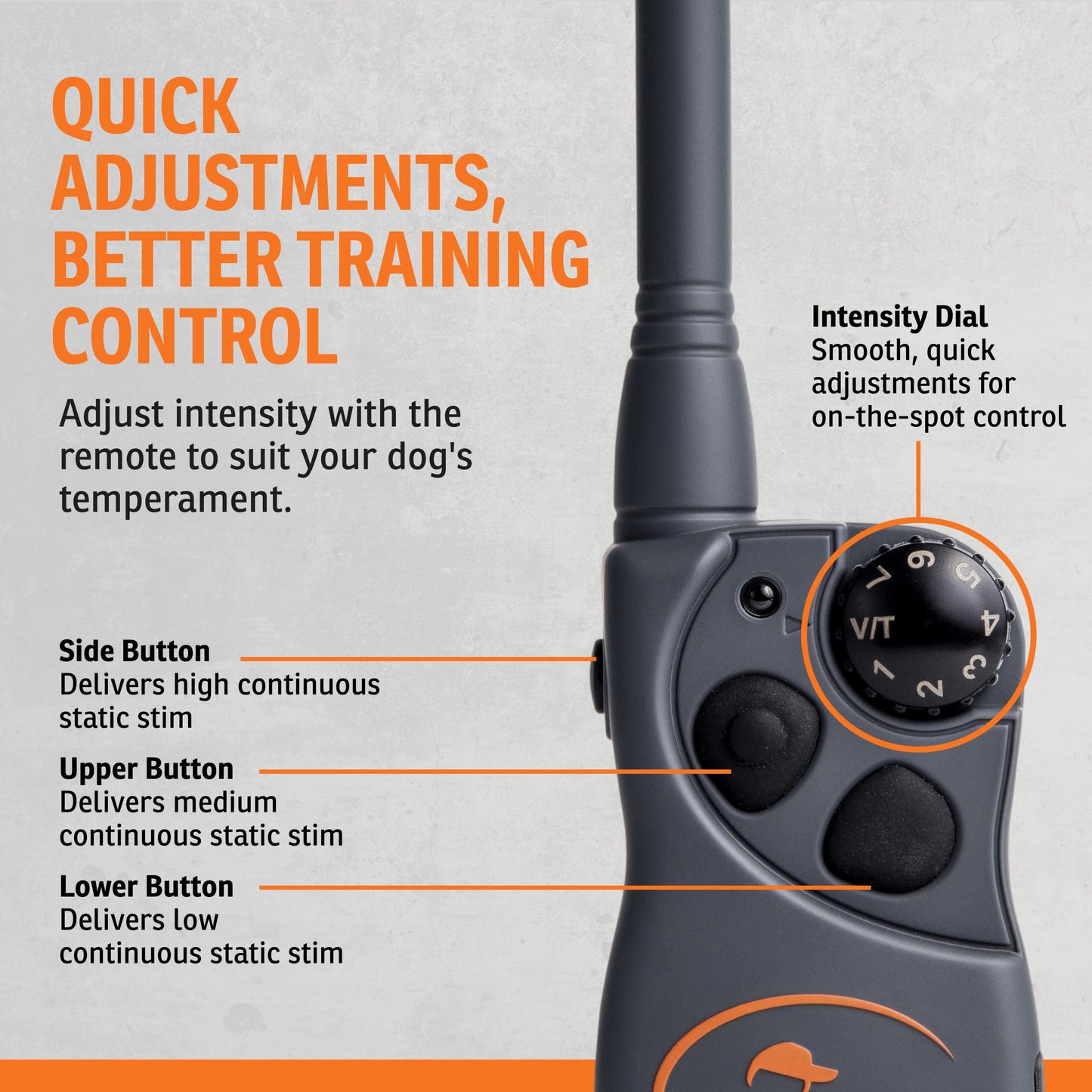 SportDOG FieldTrainer 425XS - Remote Trainer Designed for Off-Leash Control & Training - for Stubborn Dogs - 500-Yard Range - Waterproof - Quick-Charge Collar - Static, Tone, & Vibration