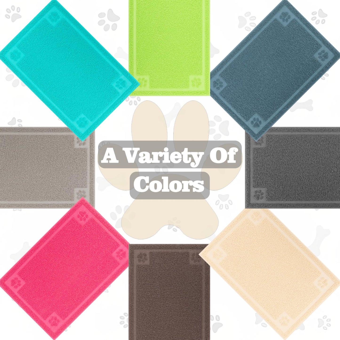 Darkyazi Pet Feeding Mat Large for Dogs and Cats,24"×36" Flexible and Easy to Clean Feeding Mat,Best for Non Slip Waterproof Feeding Mat (Lake Blue)