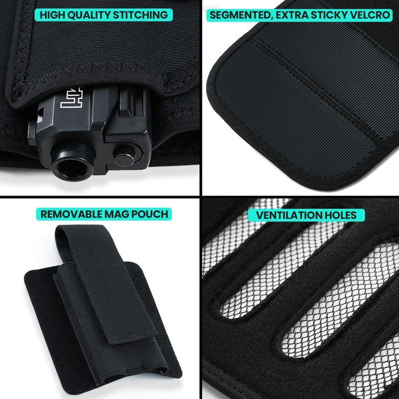 Belly Band Holster for Deep Concealment - Military-Grade Durability & Extra-Wide Comfort | Fits 99% of Handguns