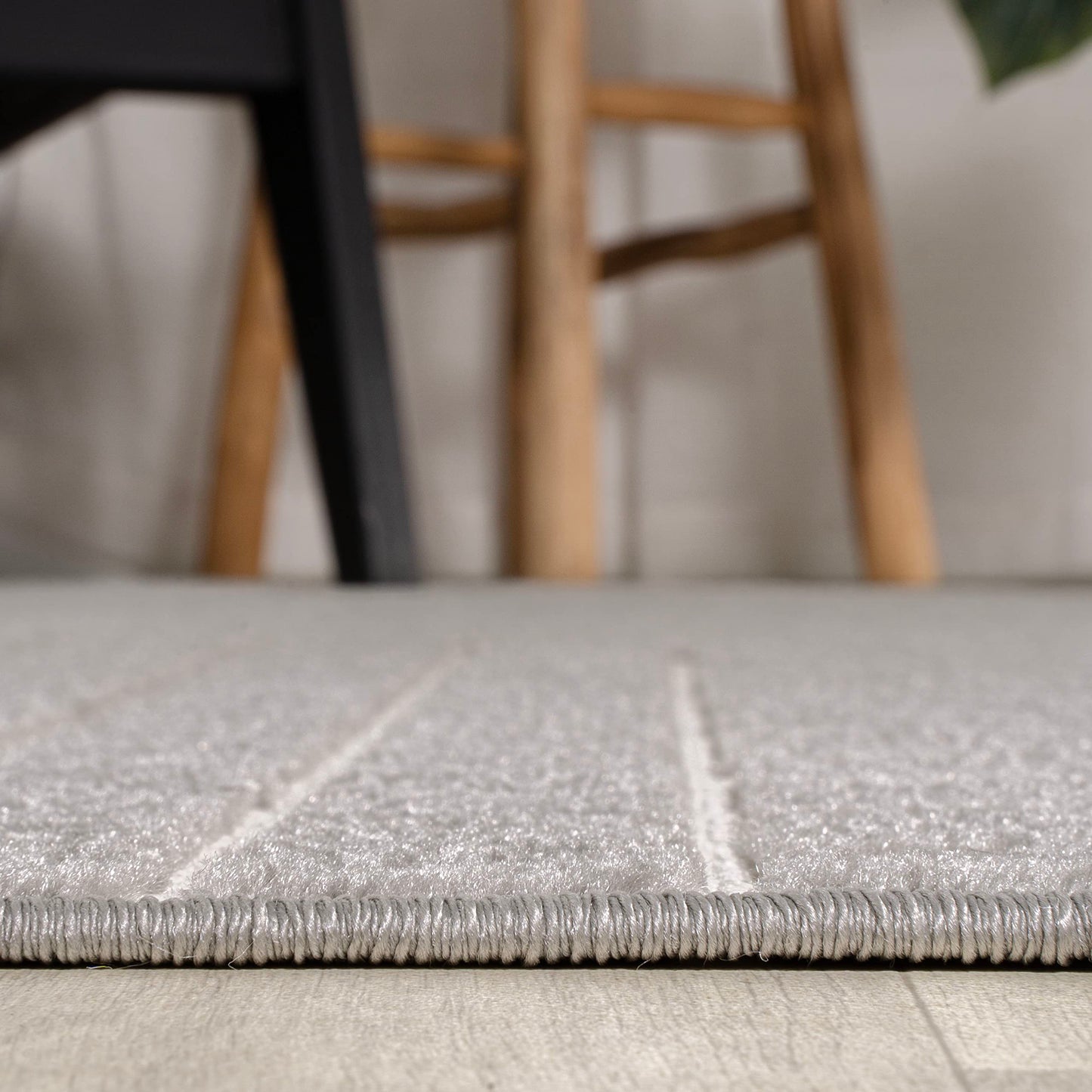 JONATHAN Y Odense High-Low Angle Indoor/Outdoor Area Rug, 8x10, Gray/Ivory, Modern, Contemporary, Geometric, Bohemian, Bedroom, Kitchen, Living Room, Non Shedding (SCN101B-8)