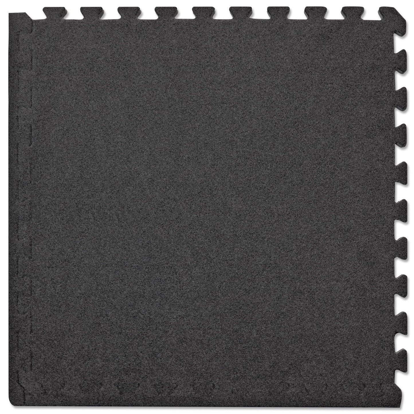 Meister X-Thick 3/4" Interlocking Carpet Top EVA Foam Mats - 2'x2' Tiles for Exercise, Play Areas & Offices - Black - 10 Tiles (40 Sqft)