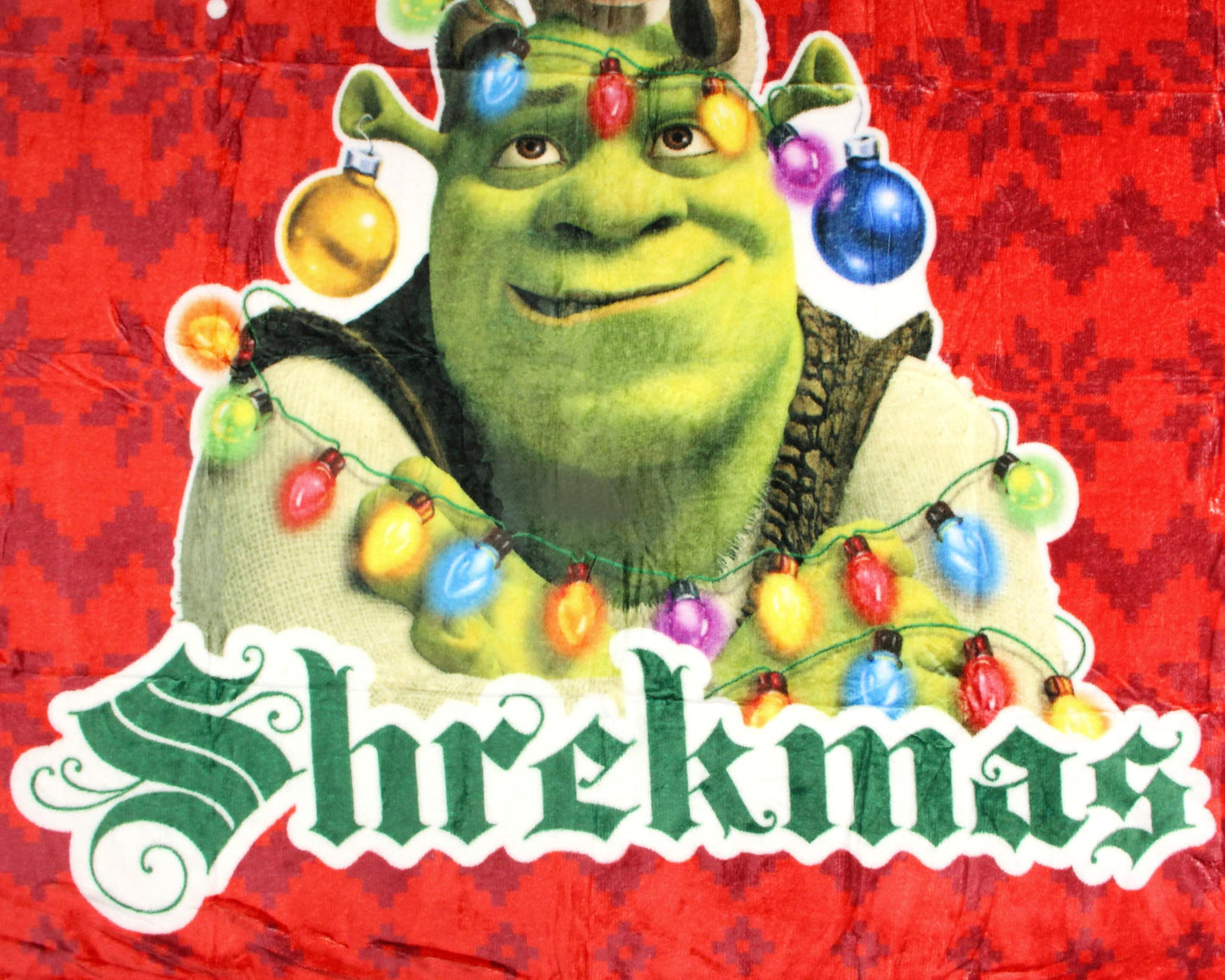 Shrek Merry Shrekmas Trio Donkey Puss in Boots Throw Blanket - 46" x 60" Cozy Soft Fleece Throw Blanket for Bed Couch