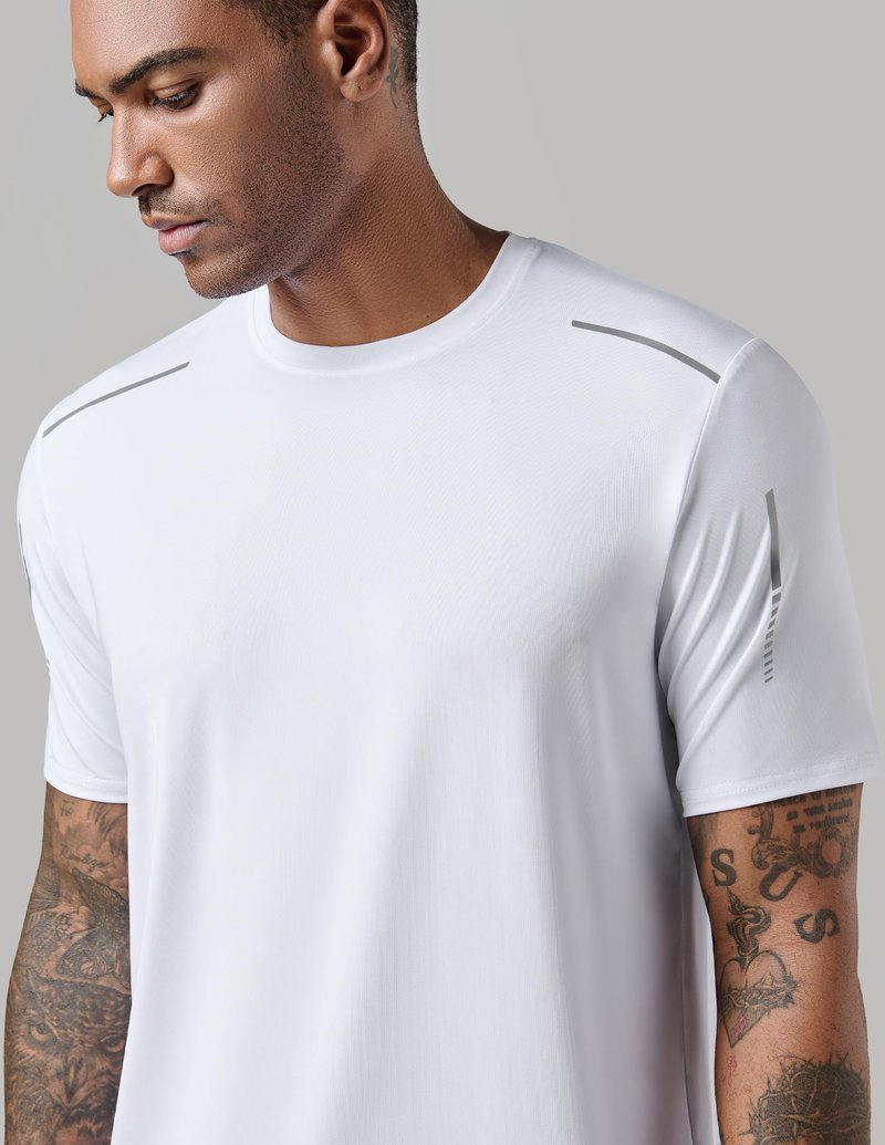 5 Pack Men’s Active Quick Dry Crew Neck T Shirts | Athletic Running Gym Workout Short Sleeve Tee Tops Bulk (Set 17, 5X-Large)