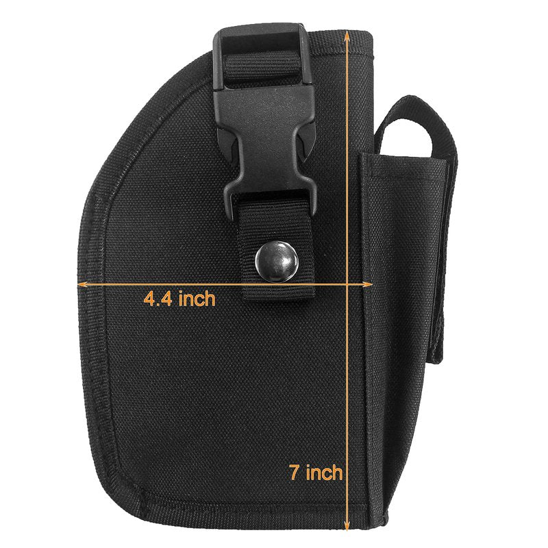Depring Tactical Belt Holster with Mag Pouch for Handguns with Light or Laser Attachment Universal Outside The Waistband Holster Black