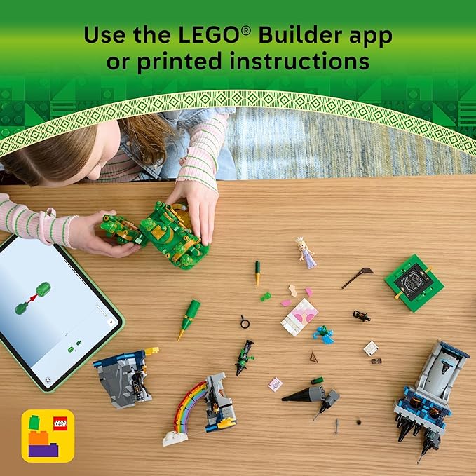 LEGO Wicked Emerald City &amp Kiamo Ko Castle Building Toy - Elphaba &amp Glinda Toy Figures 2 Buildable Playsets &amp Flying Monkey Minifigure for Kids Ages 9+ - Wicked Merch Gift for Girls &am
