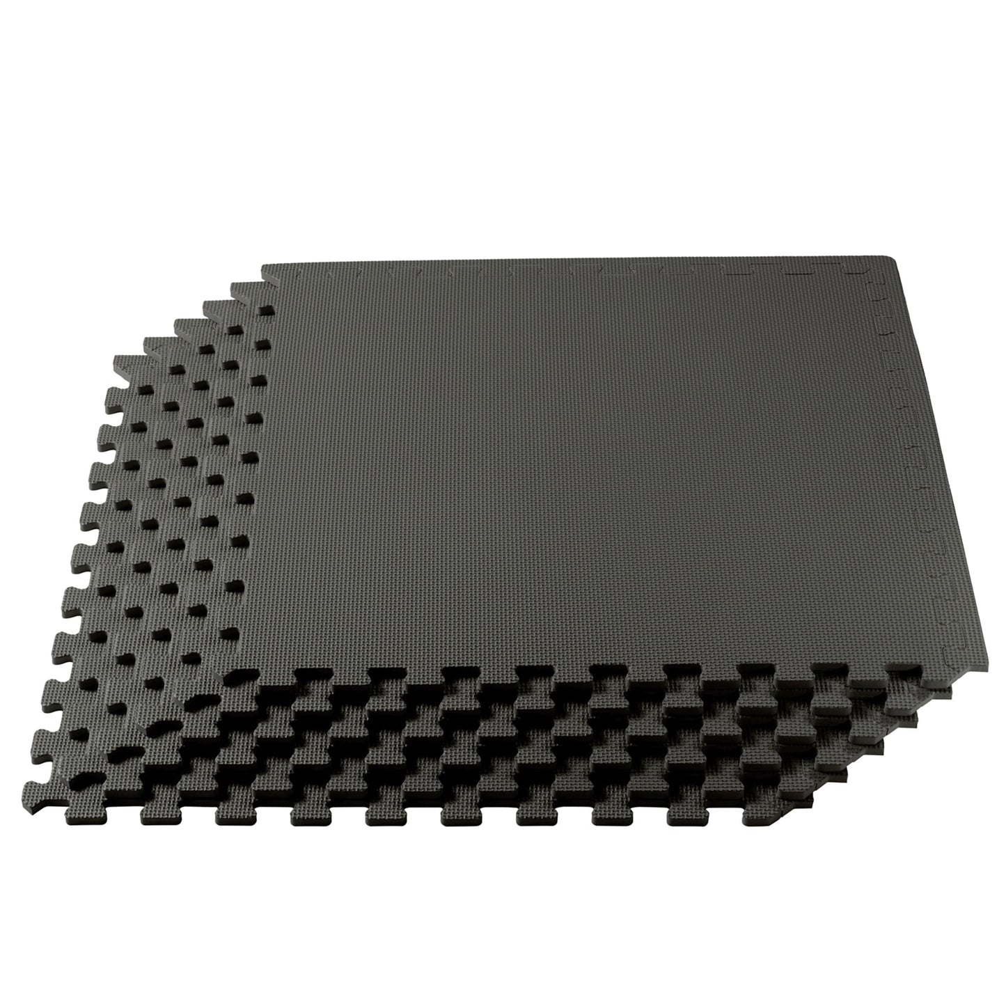 We Sell Mats 1/2 Inch Thickness Multipurpose EVA Foam Floor Tiles, Interlocking Floor Mat for Indoor Gym and Home Use, 24 in x 24 in, Charcoal Gray, 24 Square Feet (6 Tiles)