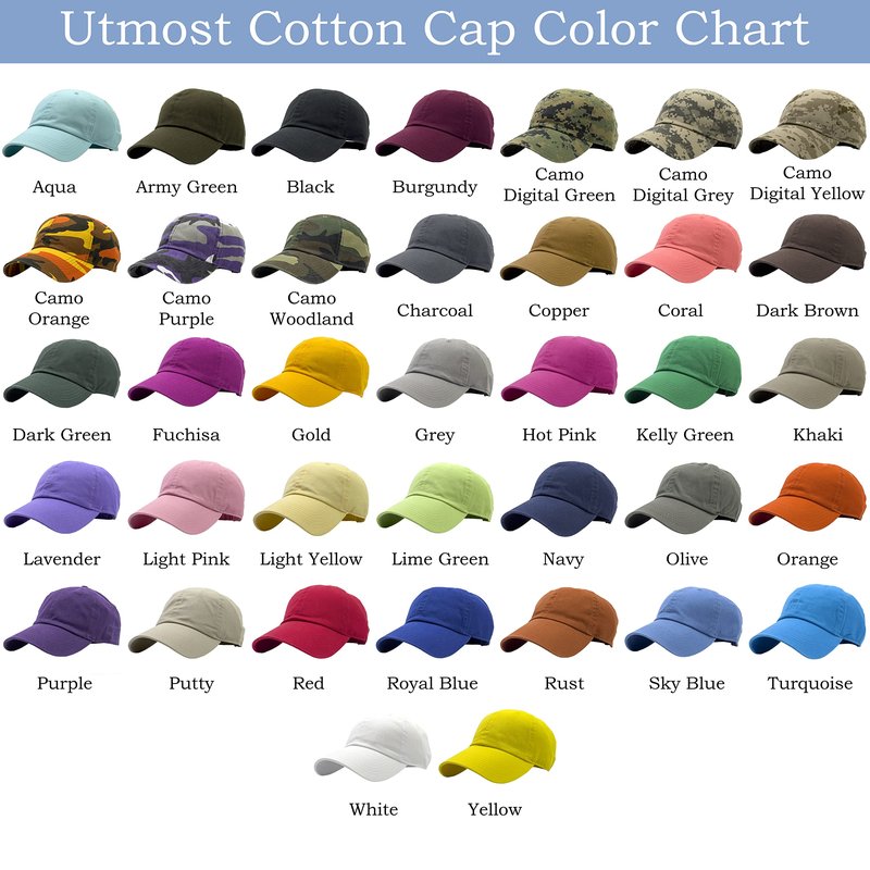 Utmost Unisex Classic Low Profile Cotton Baseball Cap Plain Blank Camoflauge Soft Unconstructed Adjustable Size Dad Hat (Black)