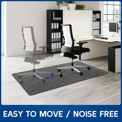 Naturei Office Chair Mat for Hardwood & Tile Floor, 30" x 48" Anti-Slip Desk Chair Mat, Easy Glide Floor Protector for Rolling Chairs, Floor Mat for Office Chair for Home Office (Dark Gery)