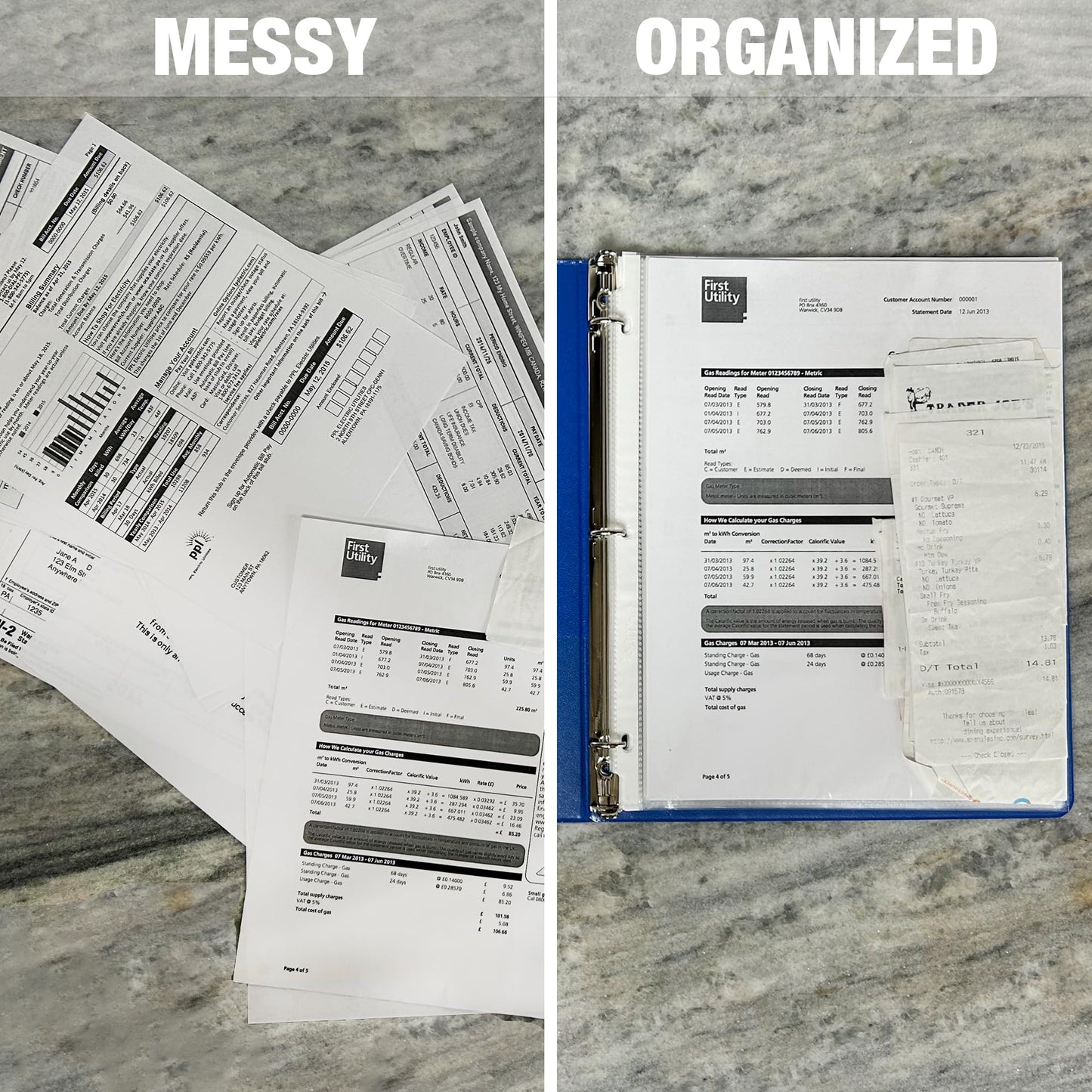 Samsill 200 Pack Sheet Protectors, 8.5x11 Inch Page Protectors for 3 Ring Binder, Standard Weight, Clear Protector, Letter Size, Top Loading, Acid Free
