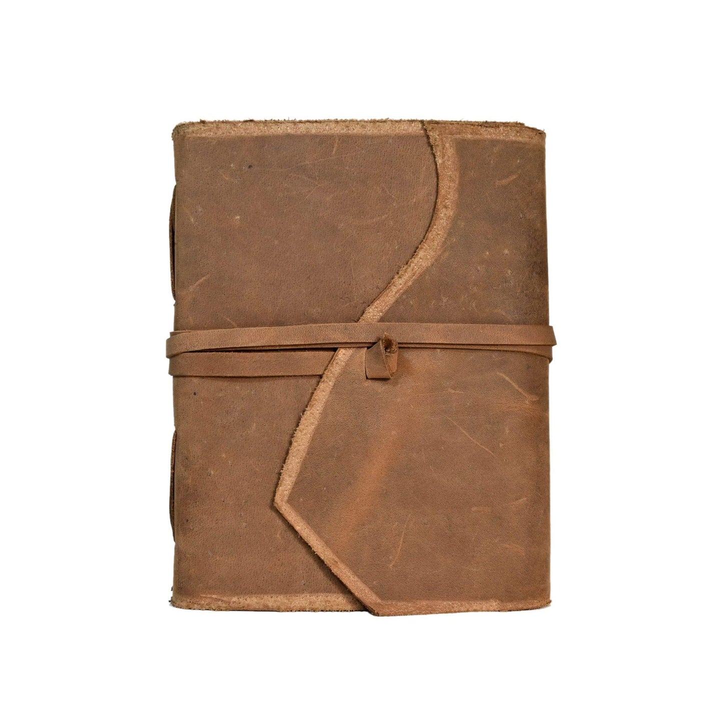 RARE & RUSTIC Leather Journal Writing Notebook Gift For Men & Women (8 * 6)