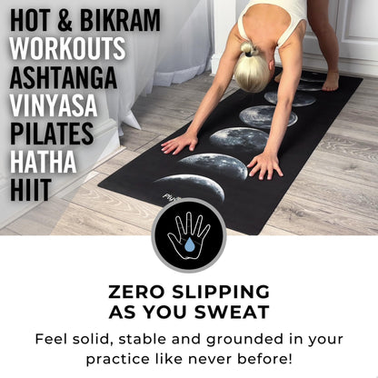 Plyopic. All In One Yoga Mat | Luxury Sweat-Grip Mat/Towel Combo | Ideal for Yoga, Hot Yoga, Bikram, Pilates, Workout & Exercise | Eco-Friendly Natural Rubber