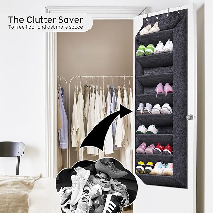 SLEEPING LAMB Over The Door Shoe Organizer