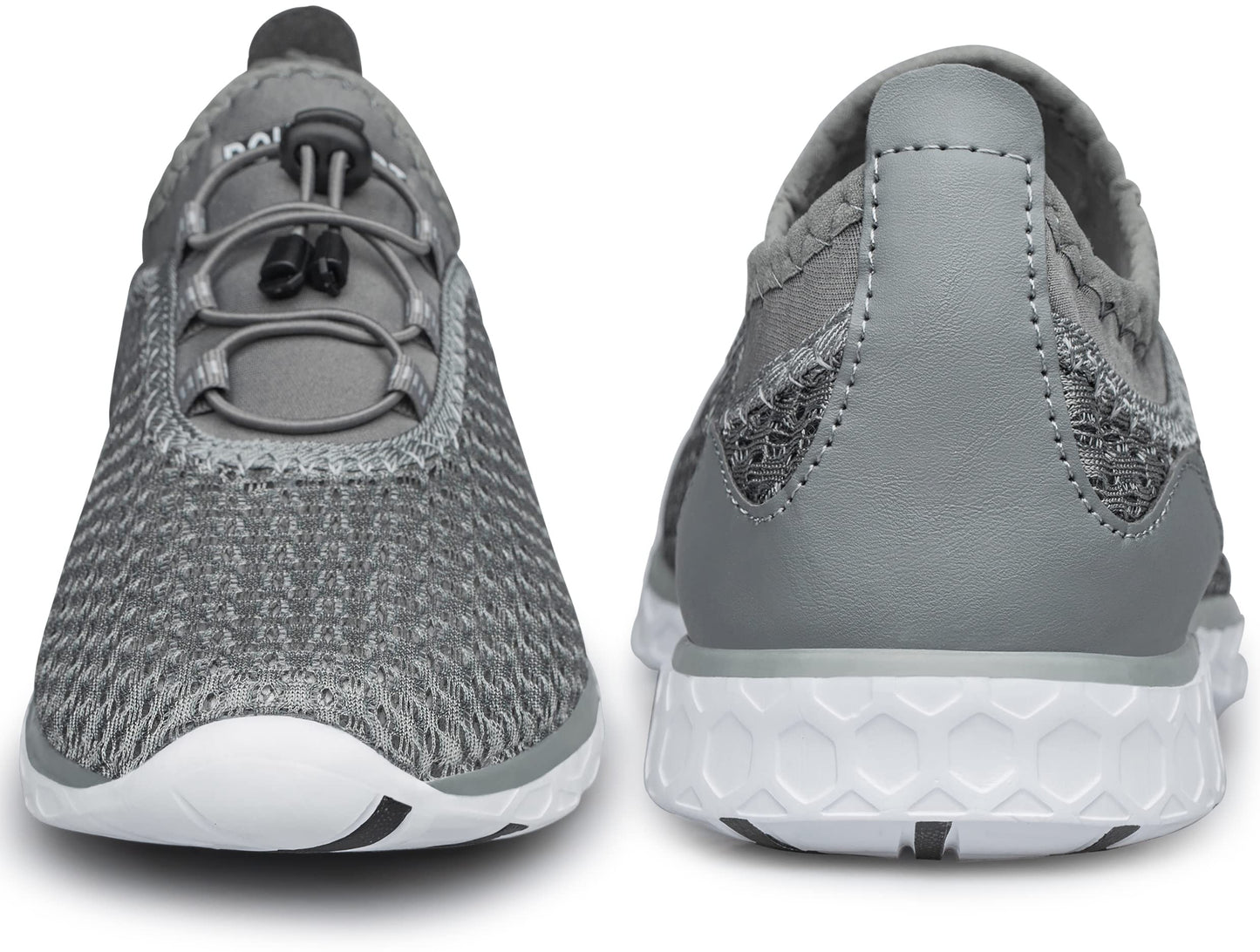DOUSSPRT Men's Water Shoes Quick Drying Sports Aqua Shoes Dark Grey Size 11