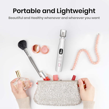 Nail Drill Electric File: HSKAI® 10000RPM Powerful Nail Drill with LCD Display, Cordless Thick Nail Grind Filer for Acrylic Gel Natural Nails Toenails, Manicure & Pedicure Multi-Tool for Home Salon