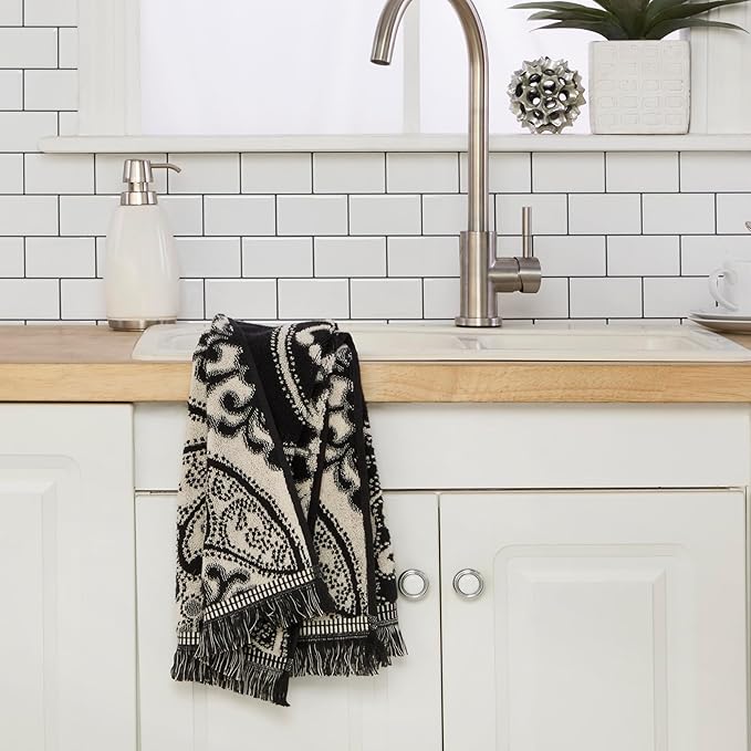 SKL Home Amherst Medallion 100% Cotton Premium Bath Towel, 600 GSM, Soft &