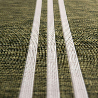 Unique Loom Outdoor Collection Area Rug - Anguilla (5' 3' x 8' Oval, Green/ Ivory)