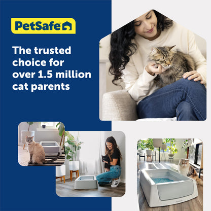 PetSafe ScoopFree Disposable Crystal Cat Litter Tray - Easy Cleaning Box - Refill Tray for Electric Litter Box - Fresh Scent - 4.3 lb Bags - 3 Pack