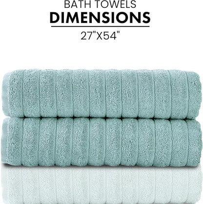 Classic Turkish Towels CTT Premium 2 Pack Bath Towels Set, Made