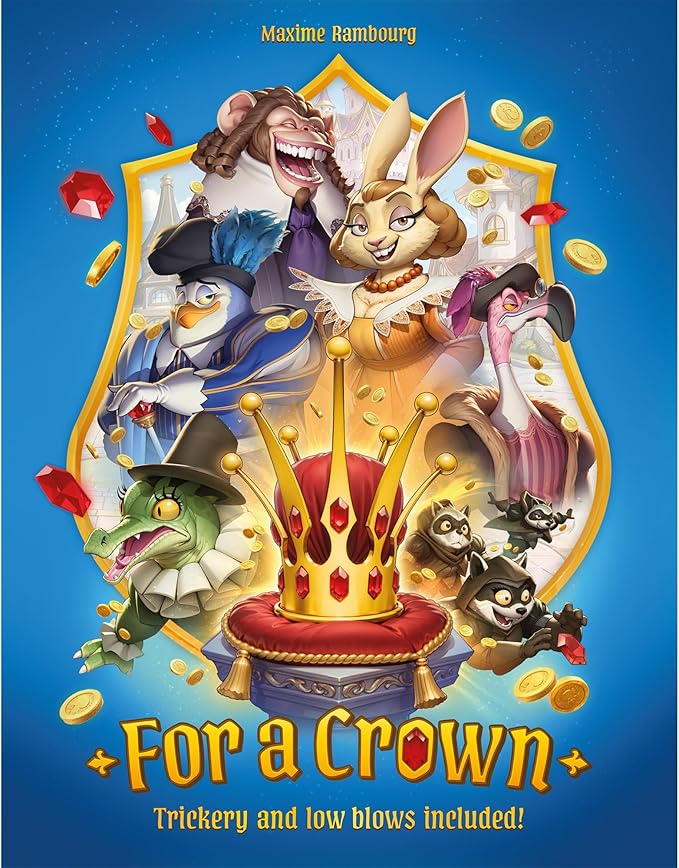 for A Crown Board Game - Strategy Game of Deception Trickery and Royal Ambition Fun Family Game for Kids &amp Adults Ages 8+ 3-5 Players 30 Minute Playtime Made by Repos Production