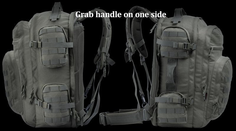 XMILPAX Large Tactical Backpack Bag with Stowable Shoulder Straps for Hiking, Camping, Traveling, Bug-Out 58L