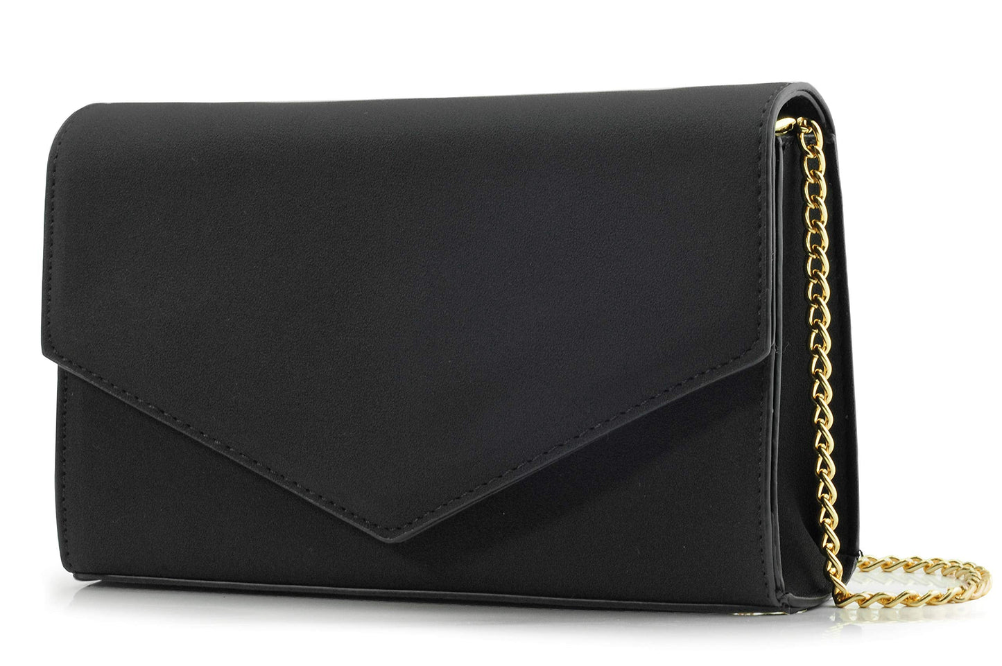 HOXIS Clutch Purse for Women Suede Evening Envelope Clutch Chain Shoulder Bag
