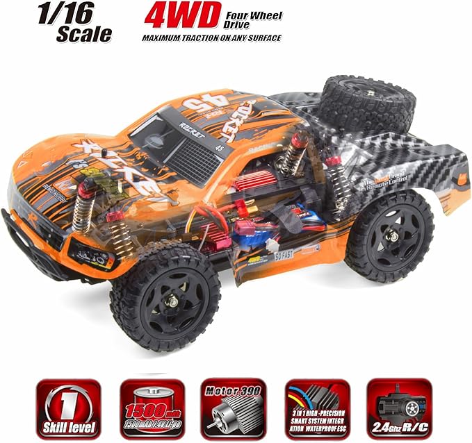 Cheerwing 1:16 Scale Short Course RC Car 40KM/H High Speed 4WD Remote Control Truck Off-Road Remote Control Car