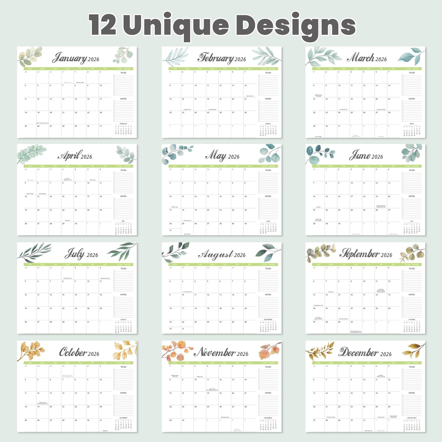 Desk Calendar 2026-2027 with Desk Mat – 22" x 17" Large Desk Pad Calendar Runs from January 2026 to June 2027, Office Supplies Desktop Monthly Calendar for Home & Office