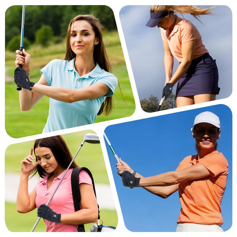 GIAMZONP Womens Golf Glove, Left Right Hand Ladies Golf Gloves, Durable & Breathable, Great Gift for Women