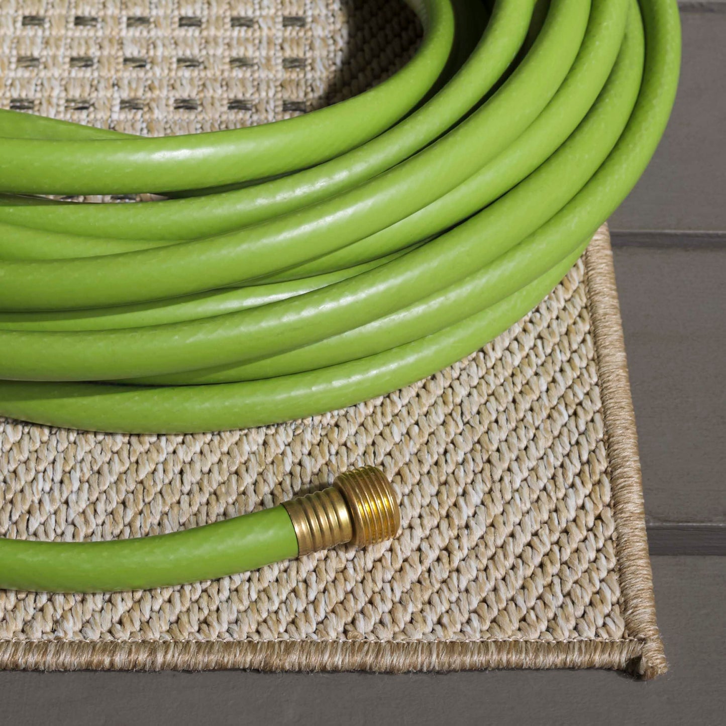 SAFAVIEH Washable Rug Outdoor Sisal Performance Collection - 5'3" x 7'6", Beige & Natural, Non-Shedding & Easy to Clean, Ideal for Patio, Backyard, Mudroom (SPF108B)