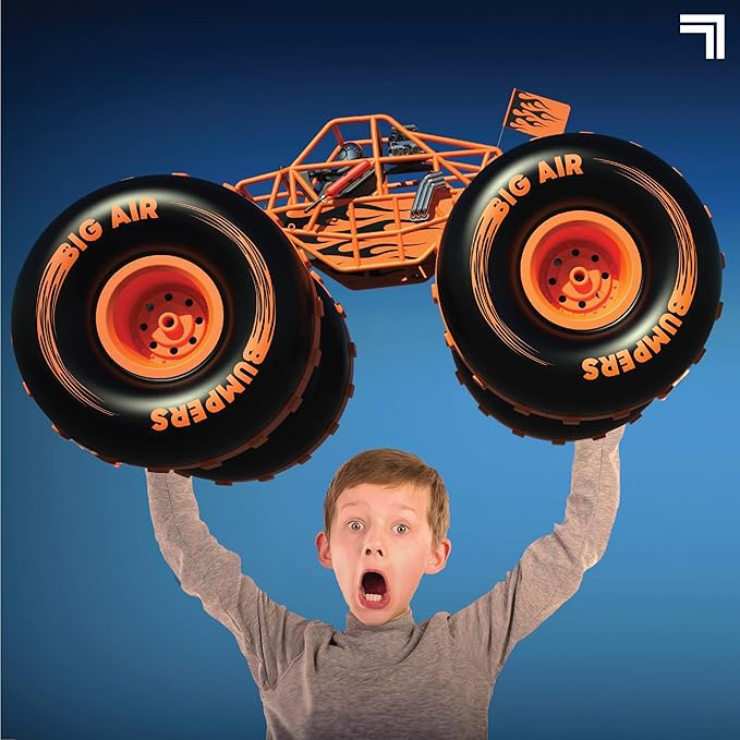 Sharper Image® 4x4 Giant Crusher Remote Control 4WD Truck High-Speed Off-Road Monster Truck All-Terrain Tires LED Headlights USB-C Rechargeable Battery Oversized Shocks 2.4 GHz Wireless Control