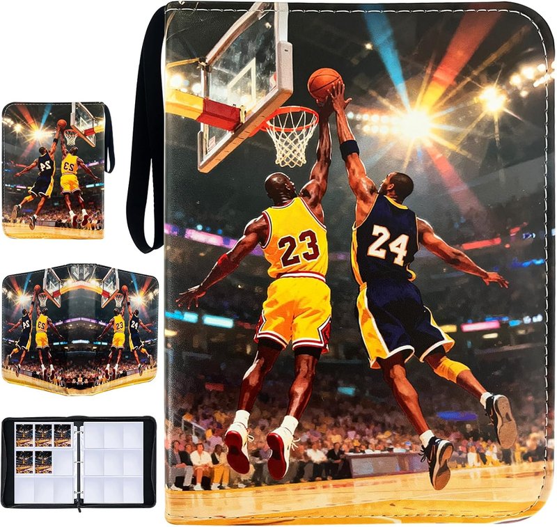 Basketball Cards Binder - 900 Pockets Trading Card Holder Album | 50 Removable Sleeves