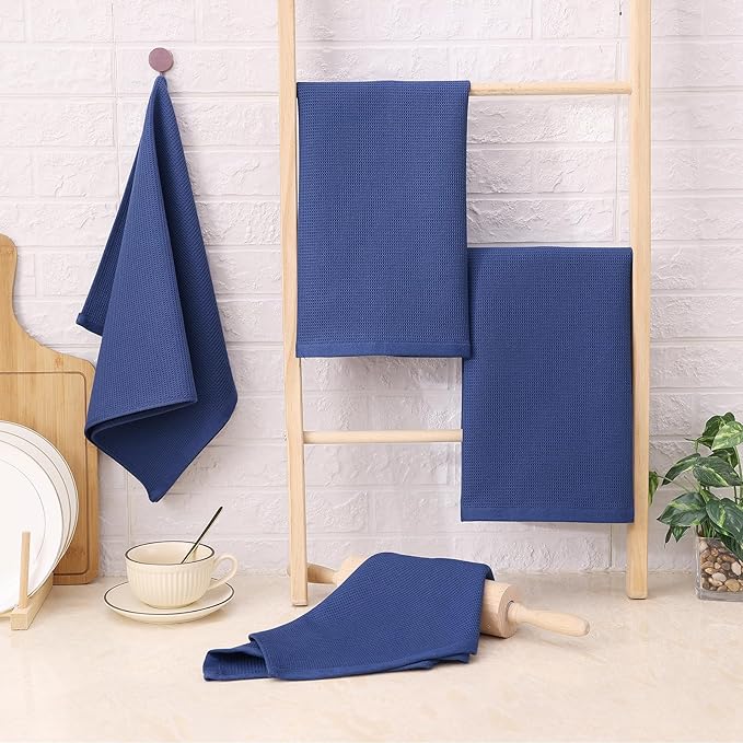 Homaxy 100% Cotton Waffle Weave Kitchen Towels