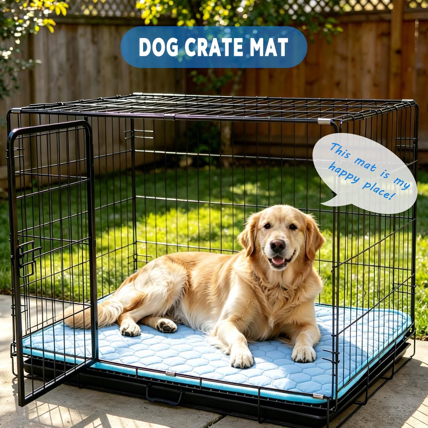 dgdgbaby Arc-Chill Dog Cooling Mat, Non-Slip Washable Portable Cool Pad