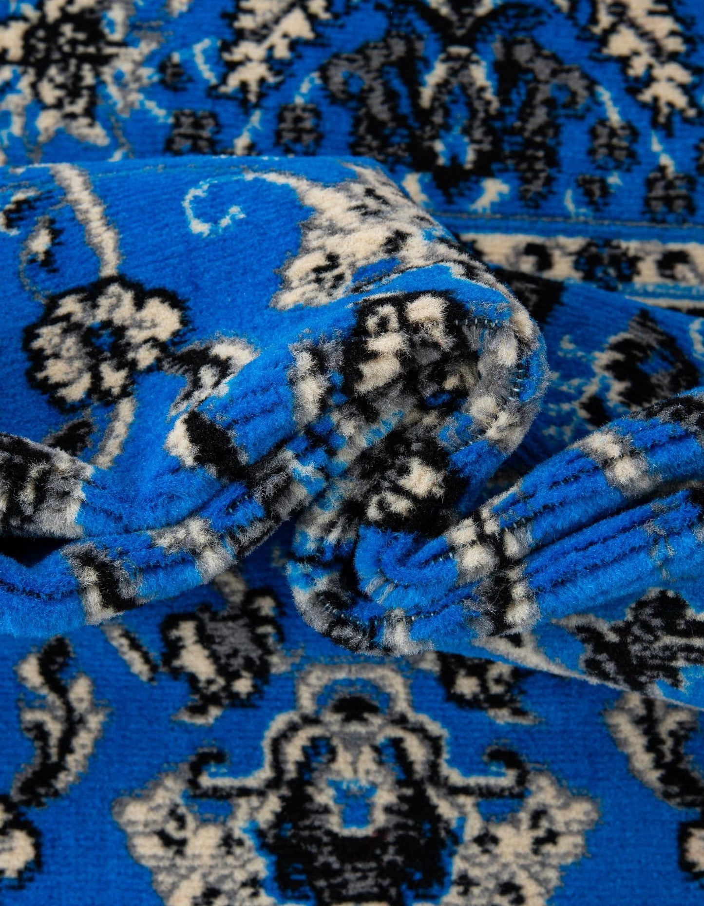Unique Loom Sialk Hill Collection Area Rug - Washington (4' 1" x 6' 1" Rectangle, Dark Blue/ Black)