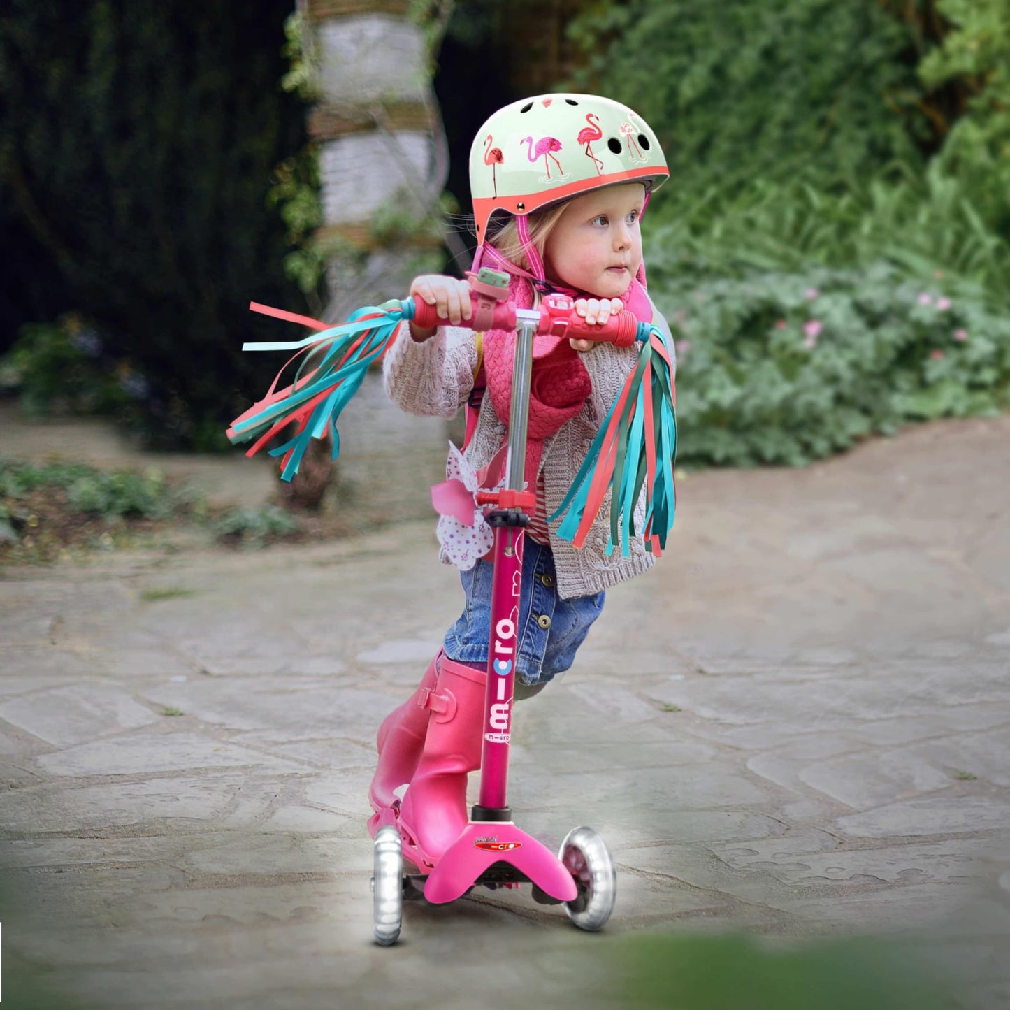 Micro Kickboard | Mini Foldable LED Kids Scooter for Ages 2-5 | Children up to 110 lbs | 3 Wheel Lean-to-Steer | Adjustable T Bar | Smooth Ride, Motion-Activated PU LED Wheels | Swiss Design